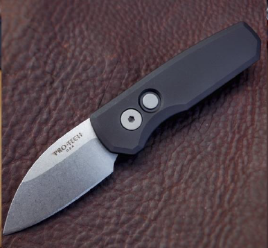 ProTech Runt R5301 Black Handle SW Blade Wharncliffe
